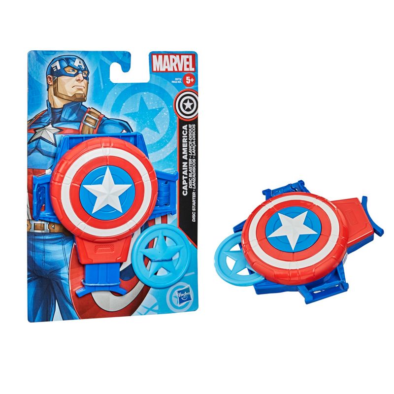 Lanca-Discos---Disney---Marvel---Capitao-America---Escudo-com-Projetil---Hasbro-1