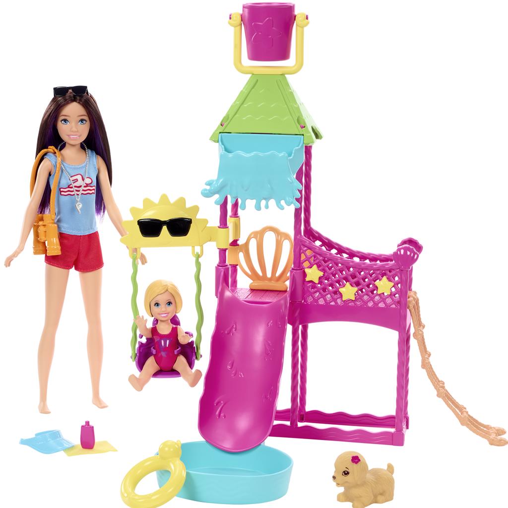 Boneca com Acessórios Barbie Piscina Maiô Rosa – Mattel - RioMar Recife  Online