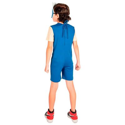 Roupa Fantasia Sonic Infantil Menino Azul Com Máscara