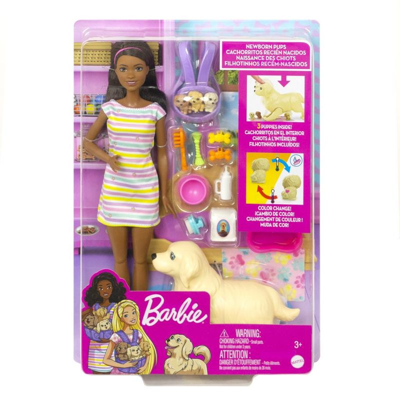 Boneca Barbie e sus Perritos Surpresa