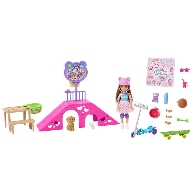 Conjunto-Boneca-Articulada-E-Acessorios---Barbie---Chelsea-Pista-De-Patinacao---Mattel-0