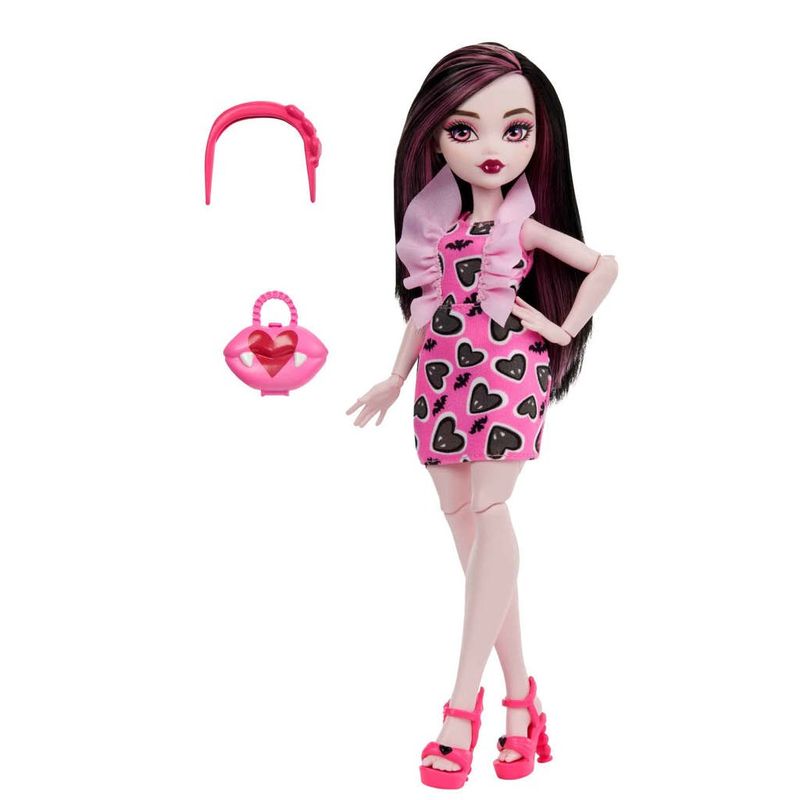 Boneca - Monster High - Draculaura - Pink - Mattel