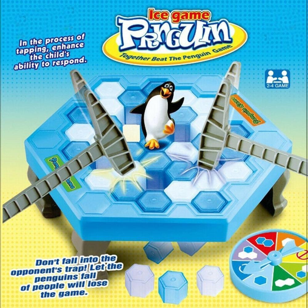 Jogo De Mesa Pinguim Numa Fria Quebra Gelo Infantil 10cm - Kubo Mix