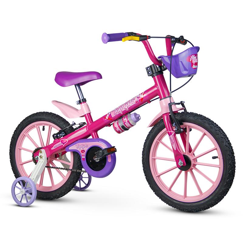 Bicicleta---Aro-16---Top-Girls---Nathor---Rosa-0