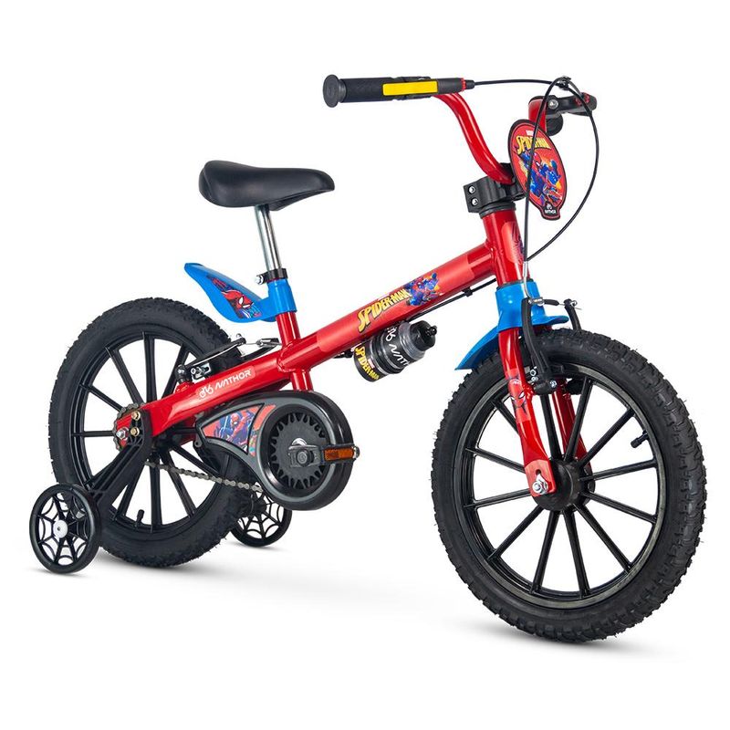 Bicicleta---Aro-16---Nathor---Spider-man---Vermelho-0