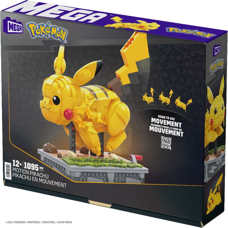 Blocos de Montar - Mega - Pokémon - Pikachu - 1095 Peças - Mattel