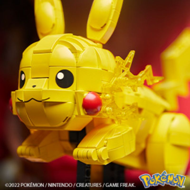 Mattel - Pokemon - Construção Pokémon com movimento: Pikachu