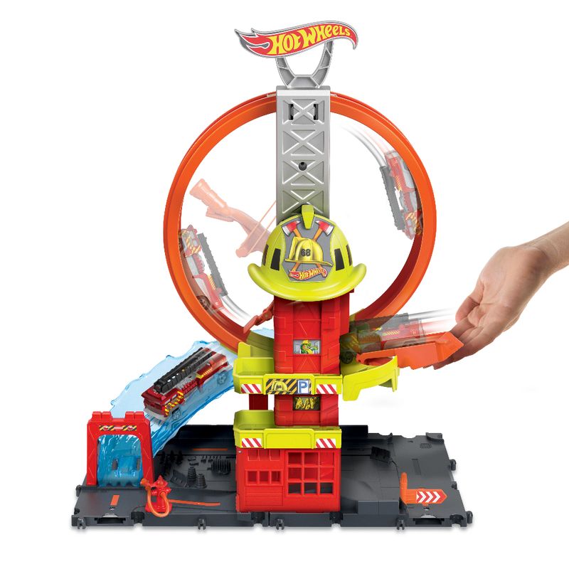Hot-Wheels---Veiculo-De-Brinquedo-Super-Quartel-Dos-Bombeiros---Mattel--1