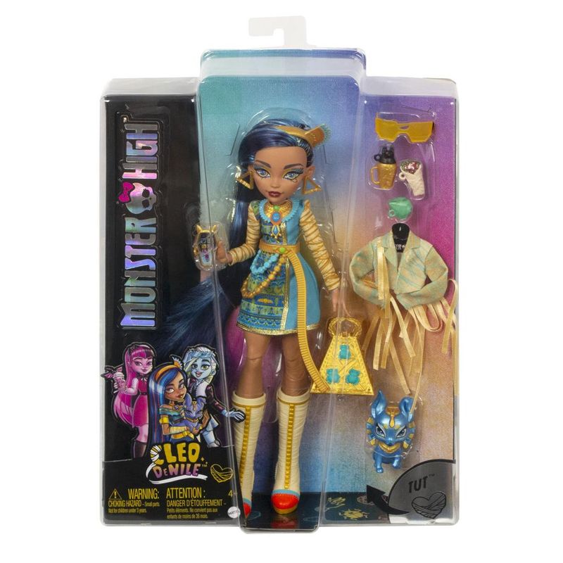 Boneca Articulada com Acessórios - Monster High - Cleo De Nile - Mattel