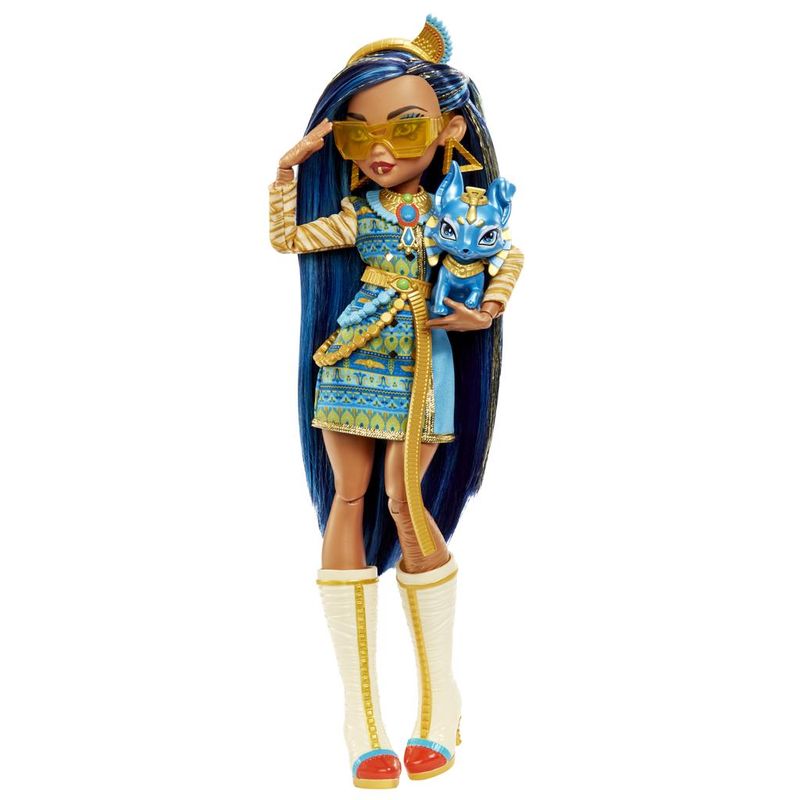 Boneca-Articulada-com-Acessorios---Monster-High---Cleo-De-Nile---Mattel-2
