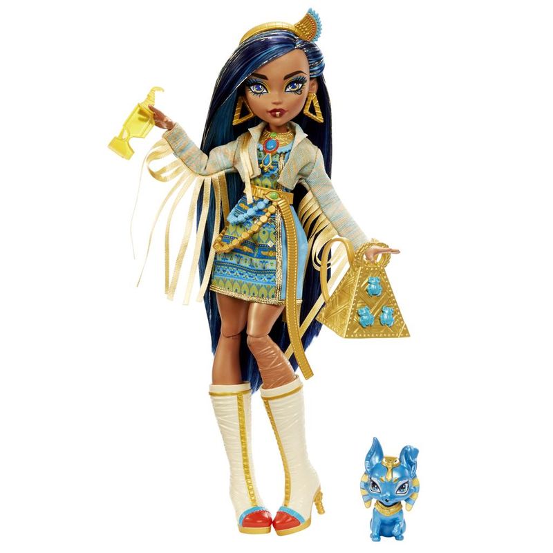 Boneca-Articulada-com-Acessorios---Monster-High---Cleo-De-Nile---Mattel-6