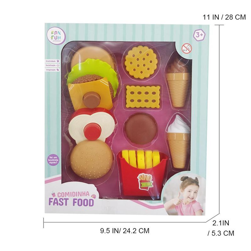 Tofficu 1 Conjunto De Conjuntos De Jogo De Hambúrguer Kit De Decoração De  Pão Comida Engraçada Hambúrguer Classificação De Comida Para Habilidade