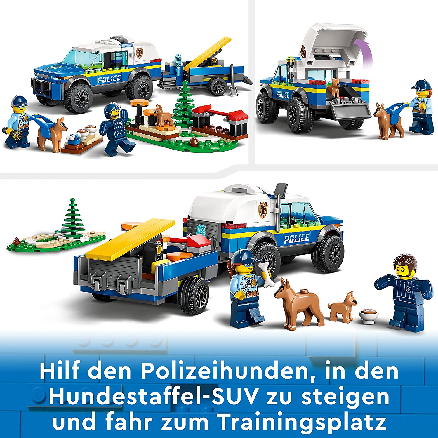 LEGO City - Treinamento Móvel de Cães Policiais