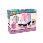 Patins-4-Rodas---35-36---Branco-e-Rosa---Fun-Brinquedos-2