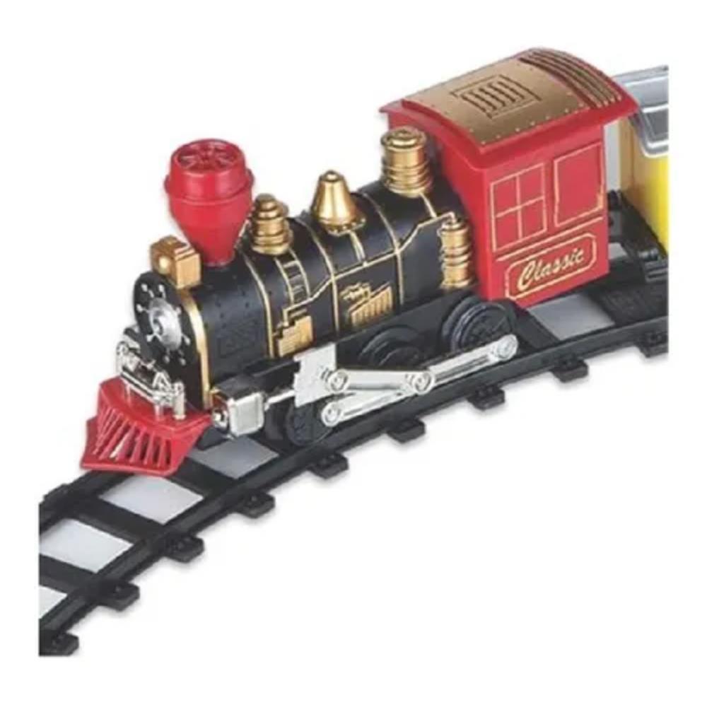 Trem de Brinquedo Super Locomotiva Expresso 14 Peças Braskit - GAMES &  ELETRONICOS