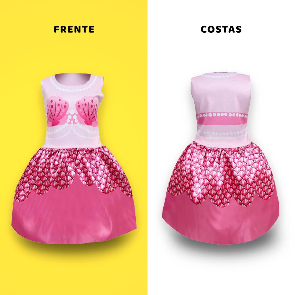 Fantasia Infantil Vestido Princesa Para Bloquinho de Carnaval - G 9 - 10 -  Ri Happy