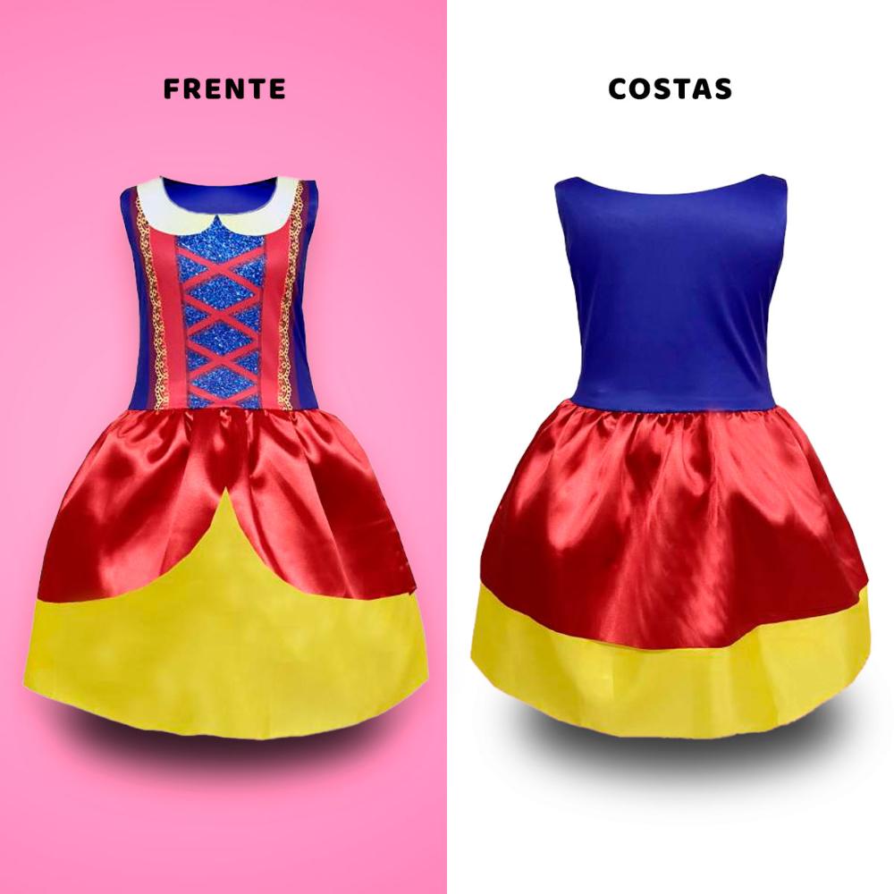 Fantasia Infantil Vestido Princesa Para Bloquinho de Carnaval - G 9 - 10 -  Ri Happy