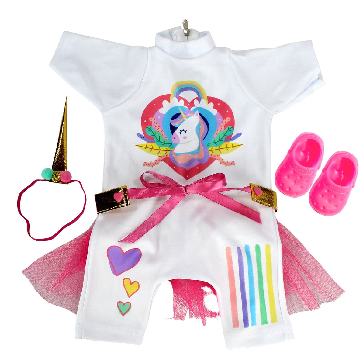 KIT ROUPA BONECA PARA OUR GENERATION - FANTASIA CIRCO - CASINHA 4 - Ri Happy