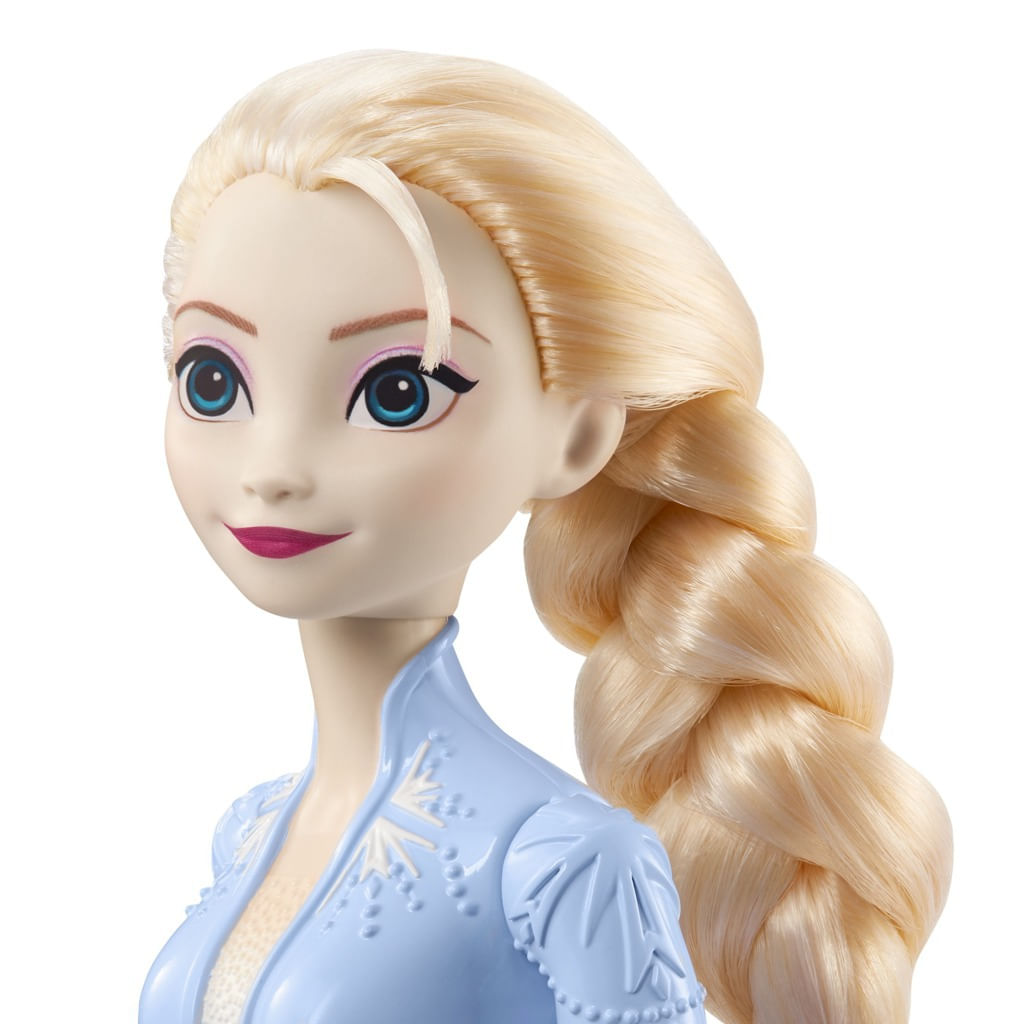 Boneca Frozen 2 Princesa Elsa Canta Vestido Acende Vinil Nfe