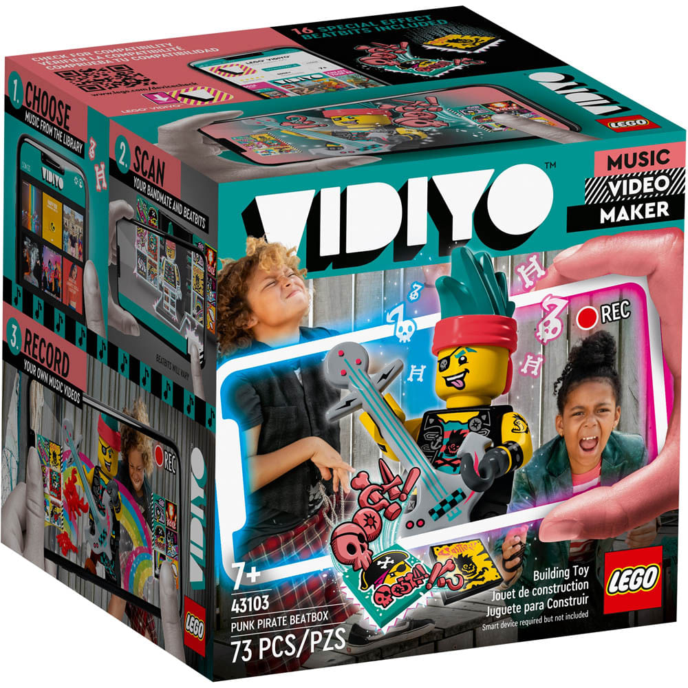 Lego Vidiyo Punk Pirate Beatbox 43103 - 73pcs - PBKIDS Brinquedos
