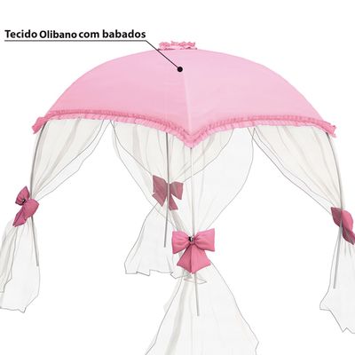 Cama Barbie Star Com Dossel - Pura Magia - Rosa