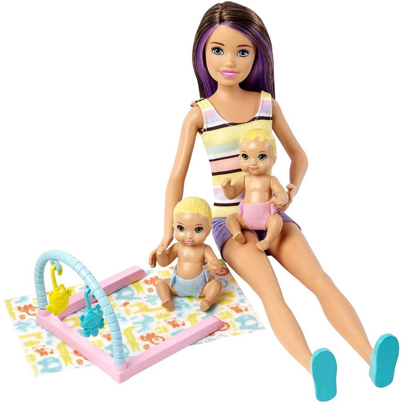 Barbie Boneca Skipper Babysitters Berçário Com Bebê Mattel