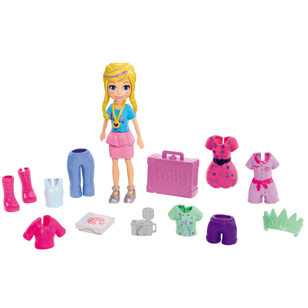 Boneca Polly Pocket Kit Fashion de Viagem Sortidos GFT92 - Mattel - Ideal  Presentes