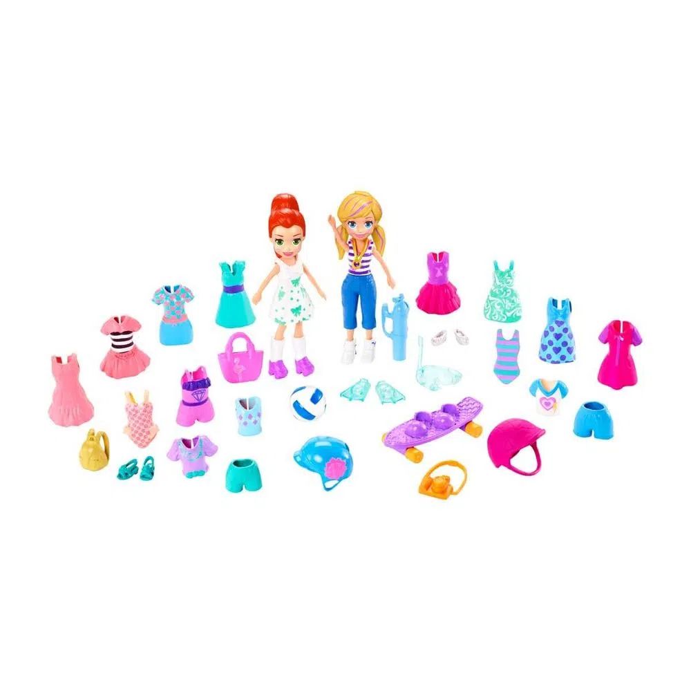 Boneca Polly Pocket Kit Moda Esportiva - Mattel GDM18 - Ri Happy