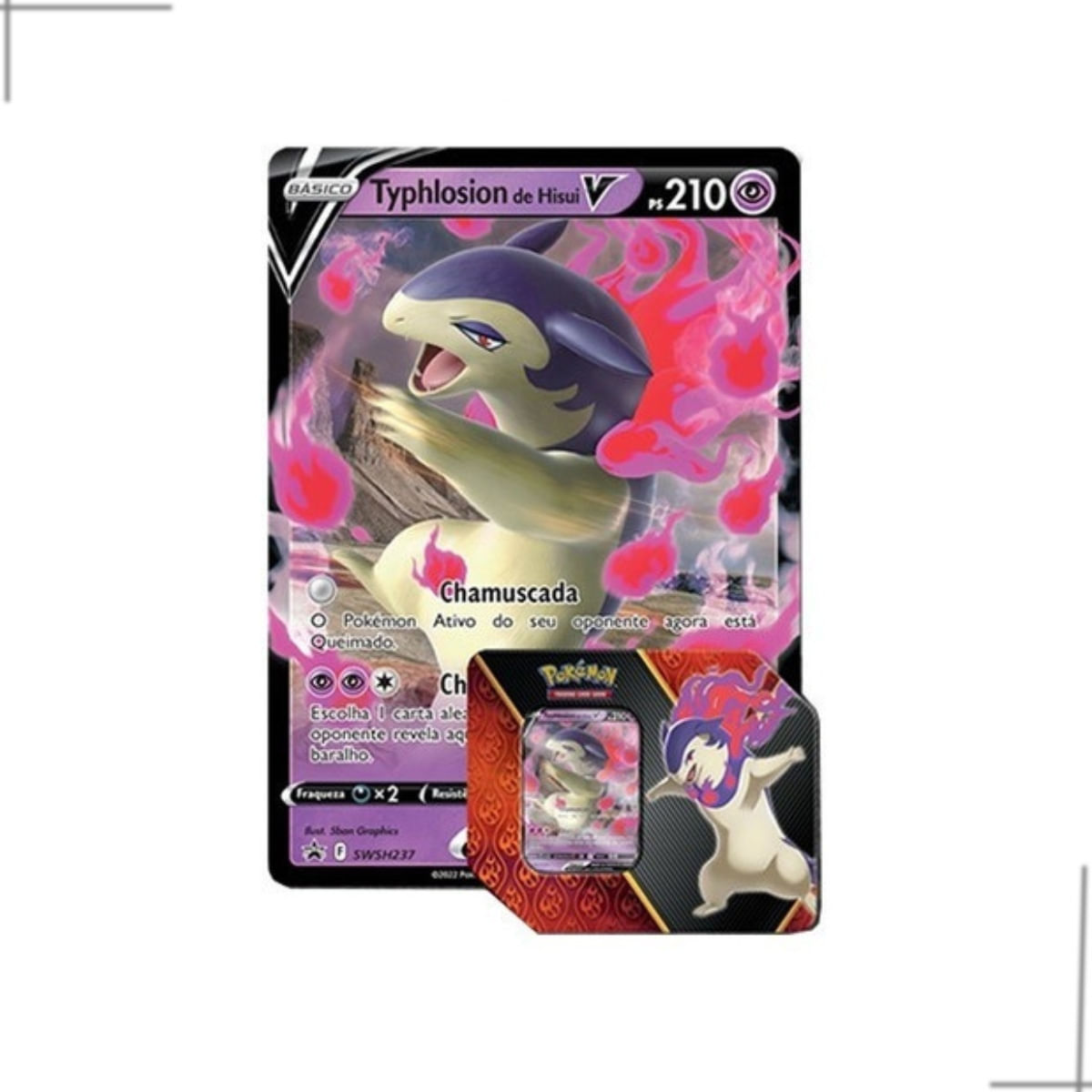 Deck Pokémon Psíquico c/ Typhlosion de Hisui-V Pronto para Jogar