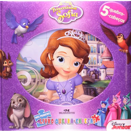 Livro Infantil - Princesinha Sofia - Meu Primeiro Livro Quebra-cabeças - Editora Melhoramentos