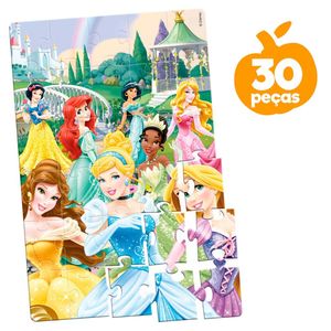 Quebra-Cabeça Disney Princesas 30 Peças - Toyster 8050 - Ri Happy