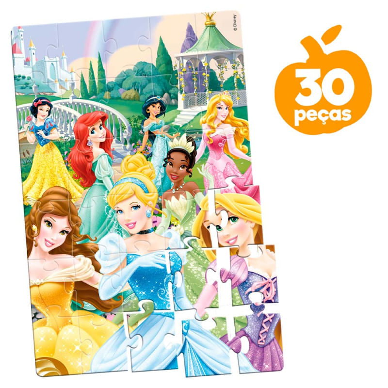 Jogo Quebra cabeca Disney Princesas 30 pecas