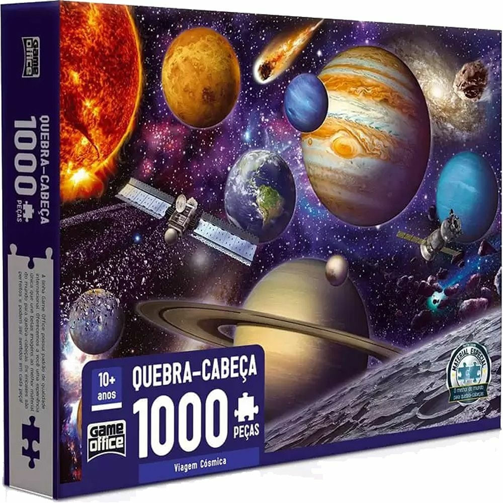 Quebra-Cabeça - 1000 Peças - Viagem Cósmica - Toyster - Ri Happy