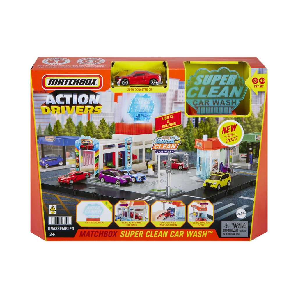 Conjunto Carrinho E Acess rios Matchbox Lava R pido Mattel