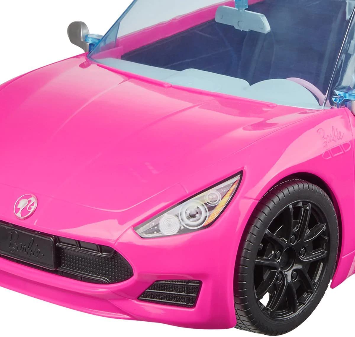 Carrinho Carro Rosa Conversível 2 Lugares De Barbie + Boneca na