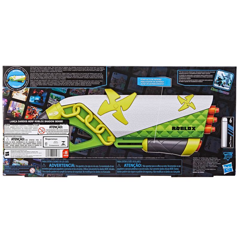 Nerf Roblox Lançador de Dardos - Hasbro