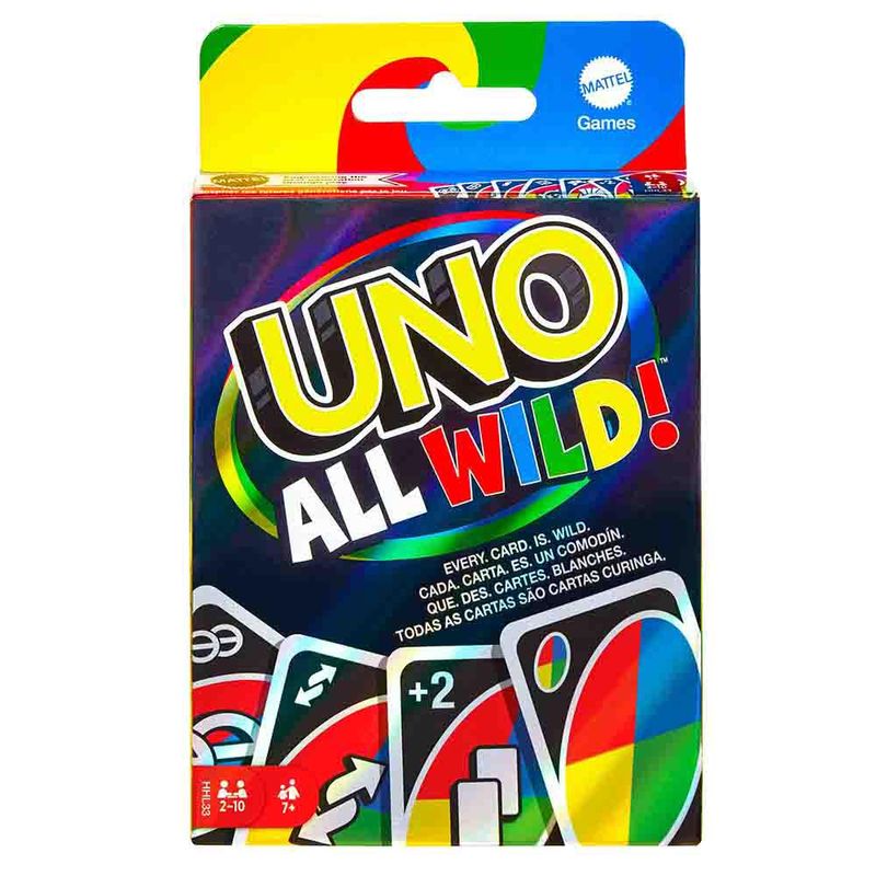 Jogo de Cartas - Uno All Wild - Uno - 112 cartas - 02 a 10 Jogadores -  Mattel