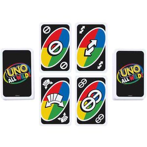 Jogo de Cartas - Uno All Wild - Uno - 112 cartas - 02 a 10 Jogadores -  Mattel - Ri Happy