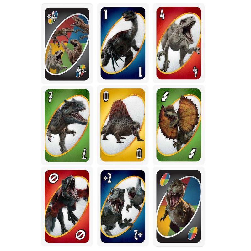 Jogo-de-Cartas---UNO---Jurassic-World---Dominion---2-a-10-Jogadores---Mattel-1