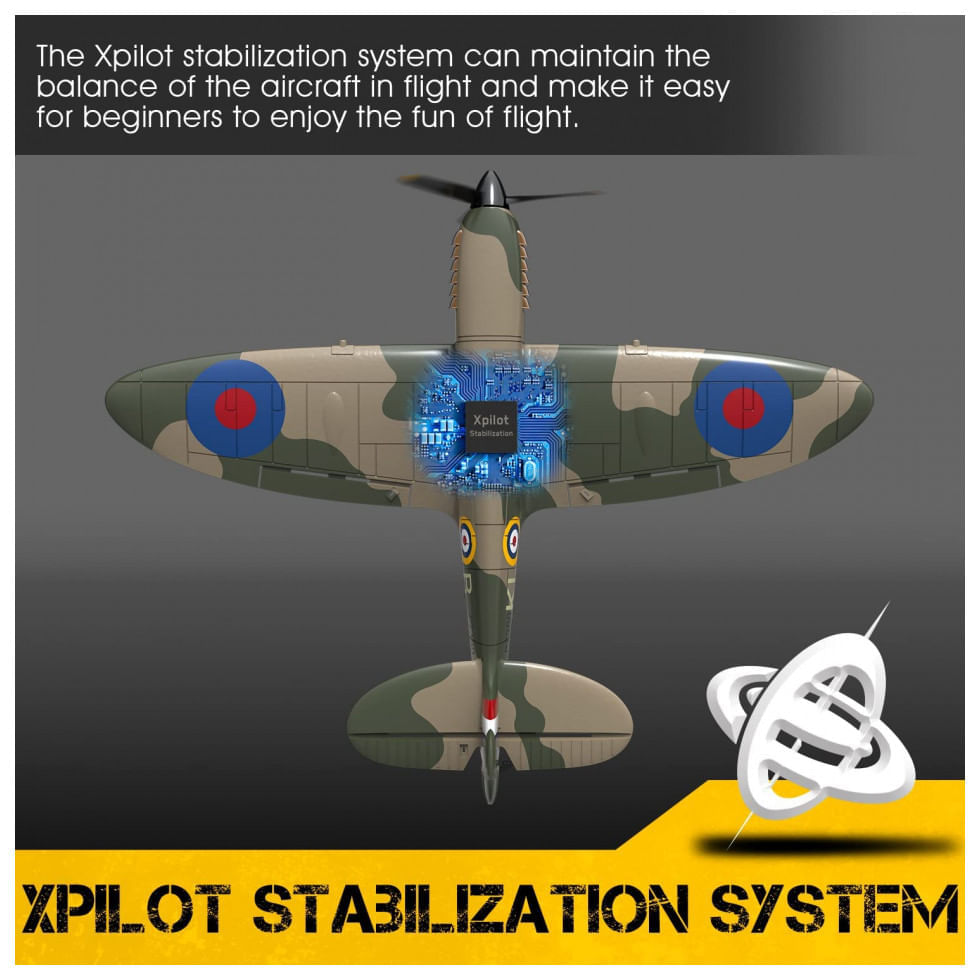 Avião de Controle Remoto com Sistema de Estabilização Xpilot para