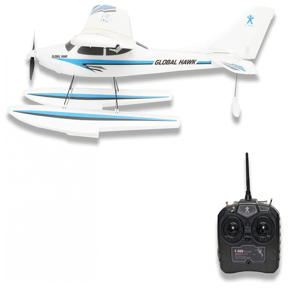 Avião de Controle Remoto com Sistema de Estabilização Xpilot para Crianças  e Adultos, VOLANTEXRC 7619 RTF, Branco e Ver - Ri Happy