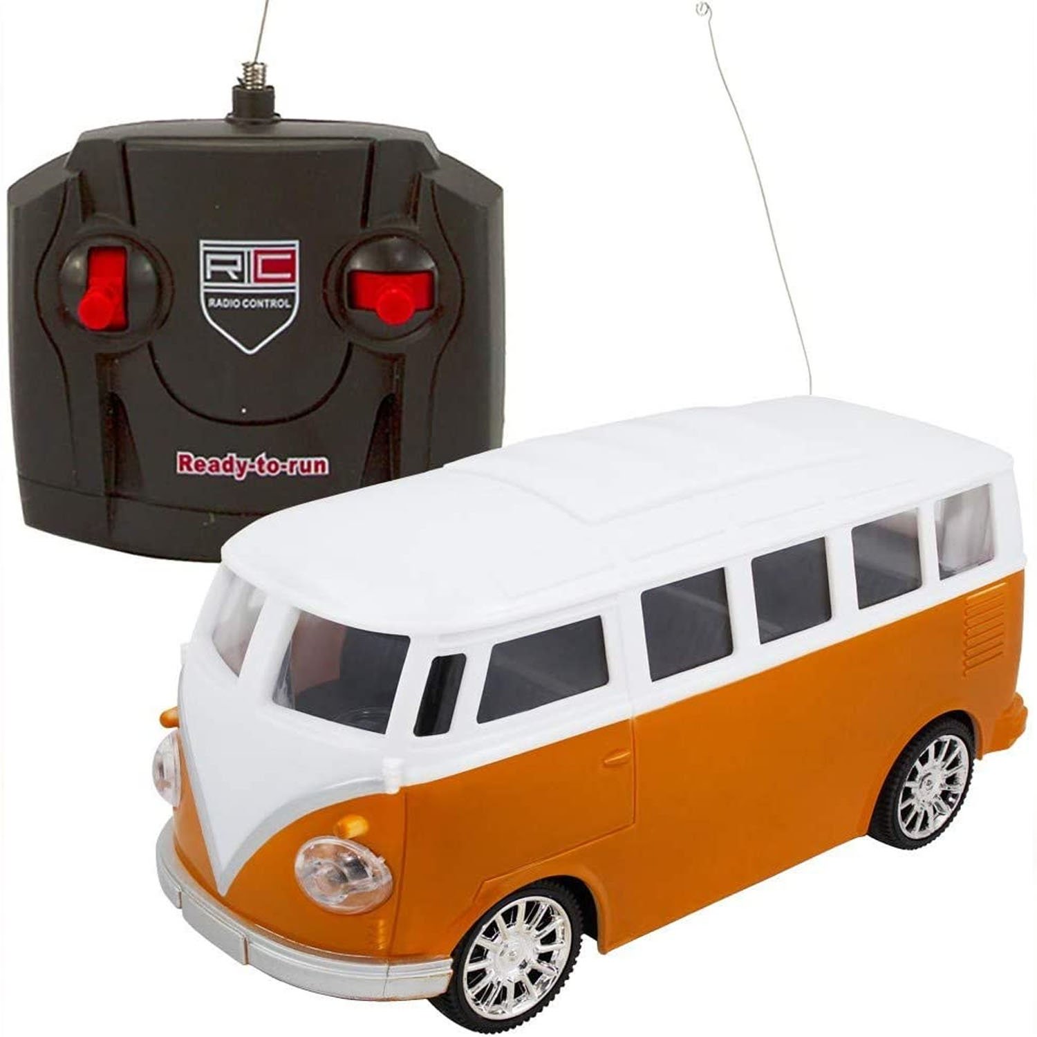 Brinquedo Infantil Carrinho Controle Remoto Sem Fio Laranja - Ri Happy