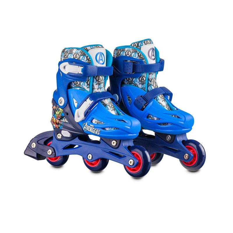 Patins-2-em-1---Marvel---Vingadores---Inline---Tam-31-34---Multikids---Azul-1