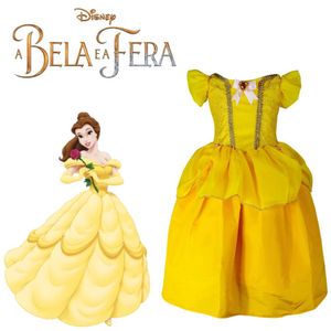 Fantasia Infantil Princesa Bela e a Fera Vestido Curto Feminino - G 9 - 12  - Ri Happy