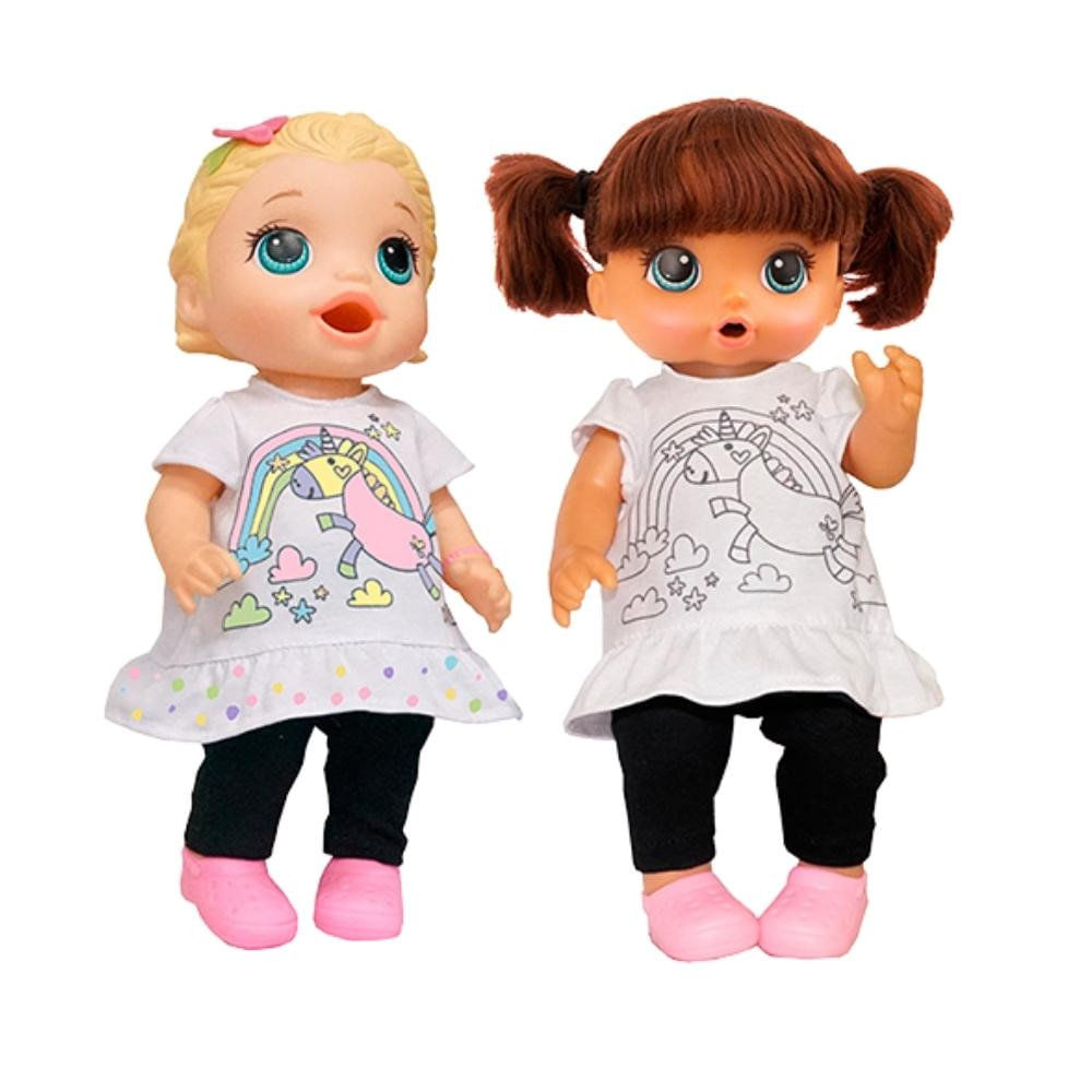 Kit roupa boneca para baby alive - fantasia princesa - casinha 4