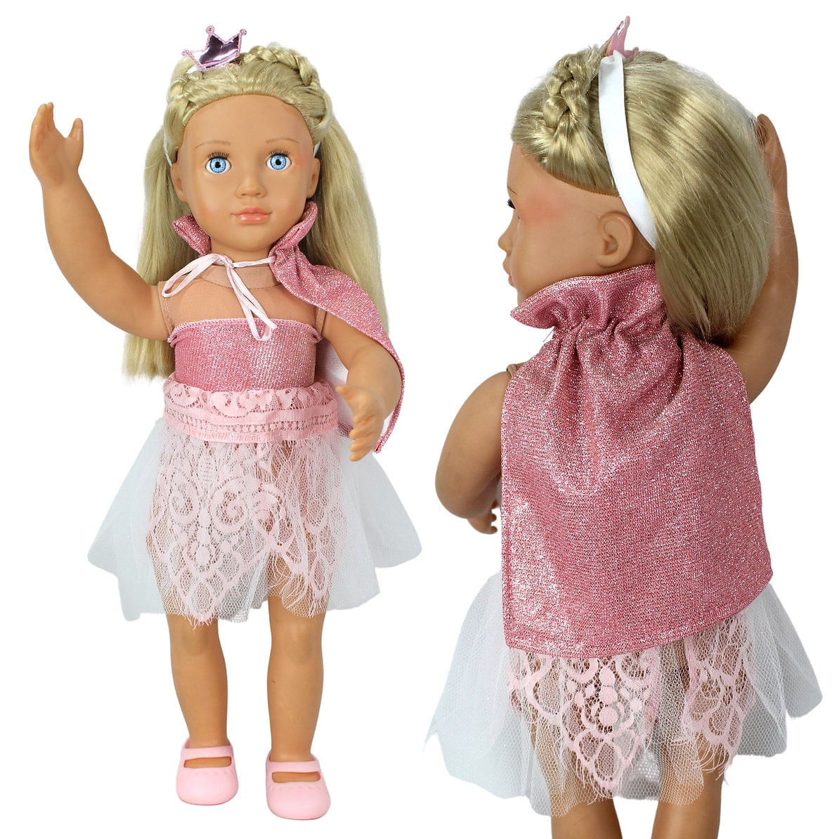 Kit roupa boneca para baby alive - fantasia princesa - casinha 4