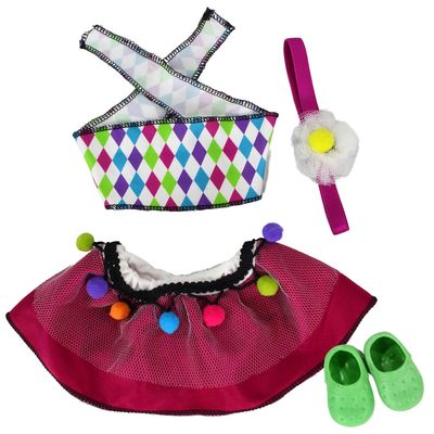 KIT ROUPA BONECA PARA OUR GENERATION - FANTASIA CIRCO - CASINHA 4 - Ri Happy