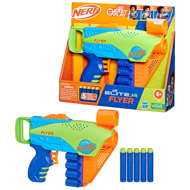 Lanca-Dardos---Nerf---Elite-Jr-Flyer---5-Dardos---Hasbro-1