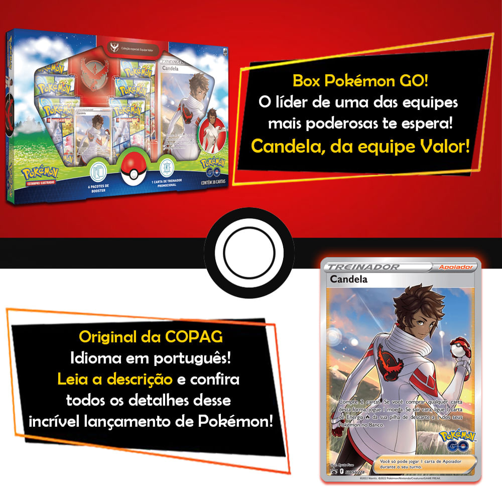 Box Pokémon GO Equipe Valor - Copag Loja