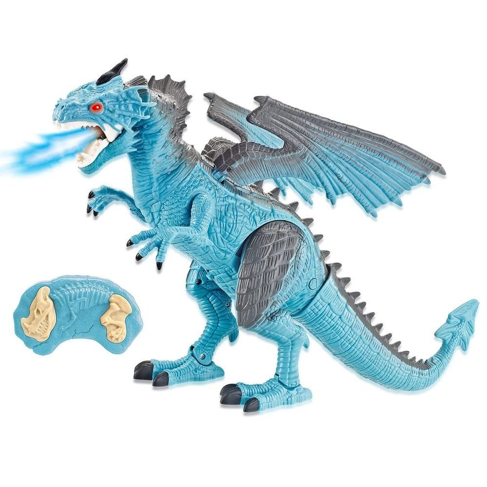 Dragão Azul Controle Remoto Solta Fumaça C/ Luz Som - Polibrinq - TRENDS  Brinquedos